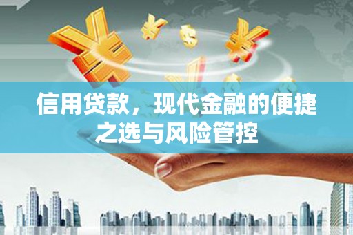 秦汉信用贷款，现代金融的便捷之选与风险管控