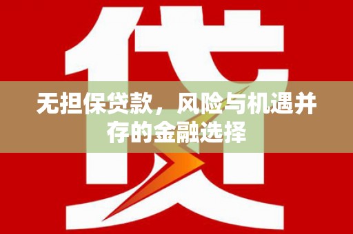 秦汉无担保贷款，风险与机遇并存的金融选择