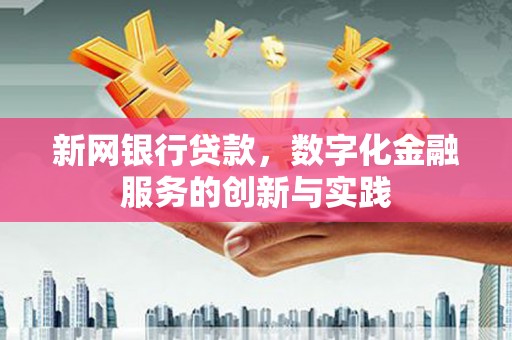 秦汉新网银行贷款，数字化金融服务的创新与实践