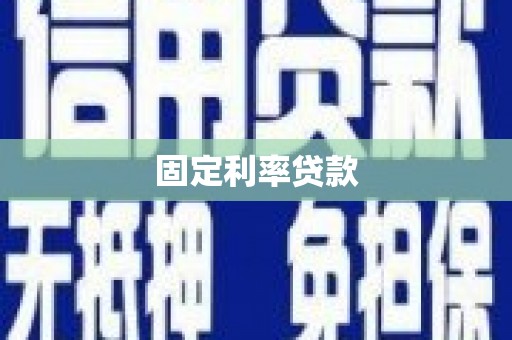秦汉固定利率贷款