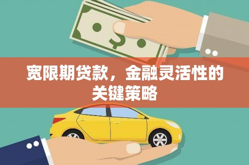 秦汉宽限期贷款，金融灵活性的关键策略