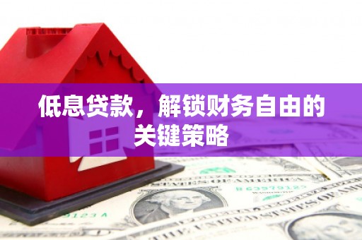 秦汉低息贷款，解锁财务自由的关键策略