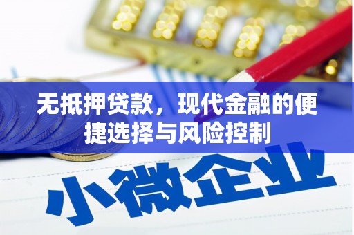 秦汉无抵押贷款，现代金融的便捷选择与风险控制