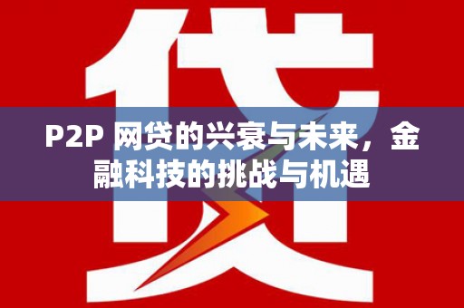 秦汉P2P 网贷的兴衰与未来，金融科技的挑战与机遇