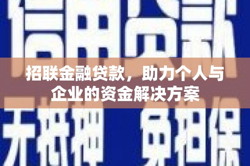 秦汉招联金融贷款，助力个人与企业的资金解决方案