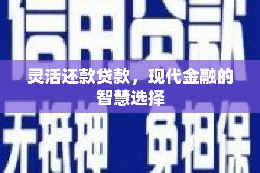 秦汉灵活还款贷款，现代金融的智慧选择