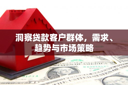 秦汉洞察贷款客户群体，需求、趋势与市场策略