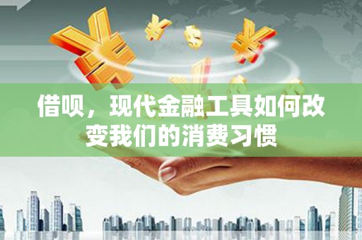 秦汉借呗，现代金融工具如何改变我们的消费习惯