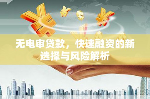 秦汉无电审贷款，快速融资的新选择与风险解析
