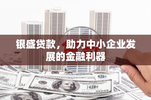 秦汉银盛贷款，助力中小企业发展的金融利器