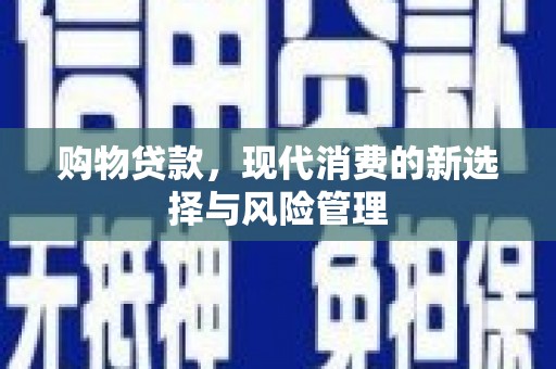 秦汉购物贷款，现代消费的新选择与风险管理