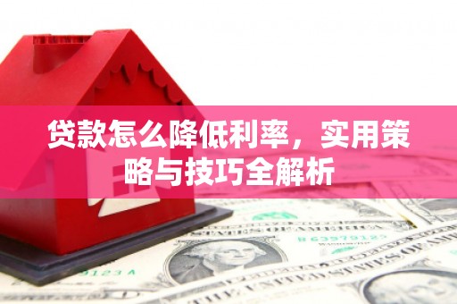 秦汉贷款怎么降低利率，实用策略与技巧全解析