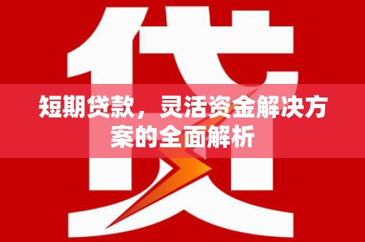 秦汉短期贷款，灵活资金解决方案的全面解析