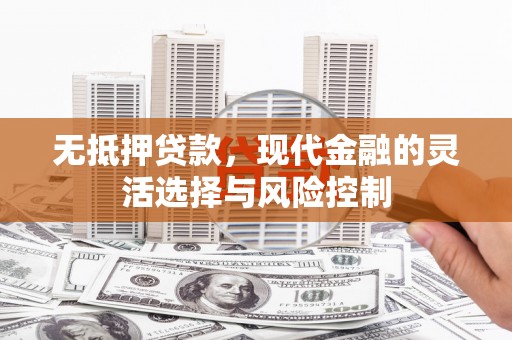秦汉无抵押贷款，现代金融的灵活选择与风险控制