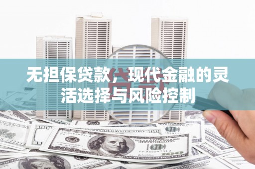 秦汉无担保贷款，现代金融的灵活选择与风险控制