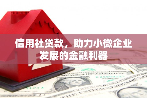 秦汉信用社贷款，助力小微企业发展的金融利器