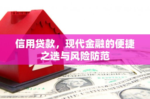 秦汉信用贷款，现代金融的便捷之选与风险防范