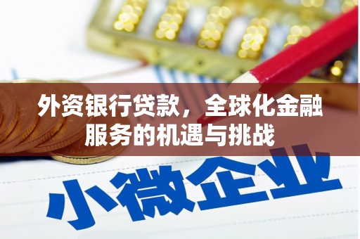 秦汉外资银行贷款，全球化金融服务的机遇与挑战