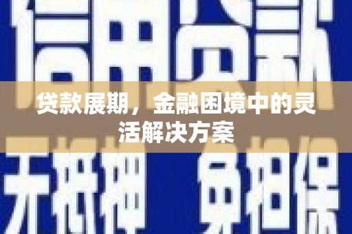 秦汉贷款展期，金融困境中的灵活解决方案