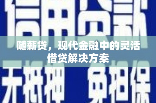 秦汉随薪贷，现代金融中的灵活借贷解决方案