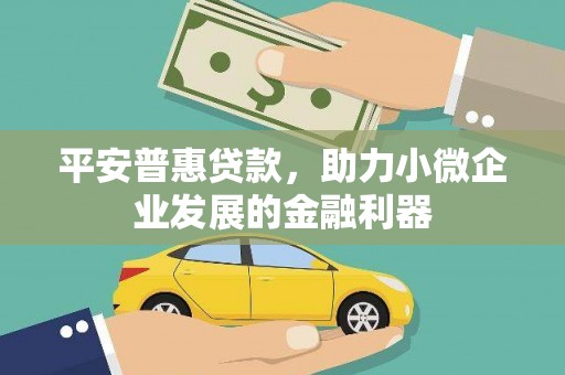 秦汉平安普惠贷款，助力小微企业发展的金融利器