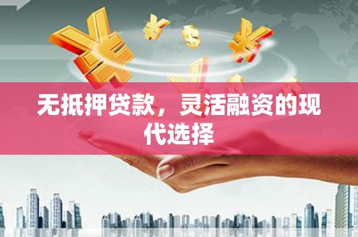 秦汉无抵押贷款，灵活融资的现代选择