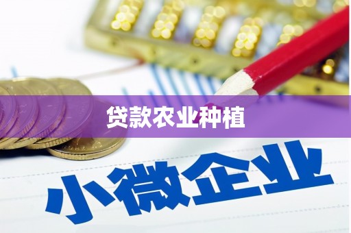 秦汉贷款农业种植