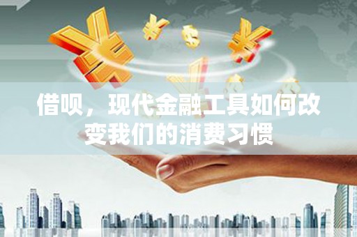 秦汉借呗，现代金融工具如何改变我们的消费习惯