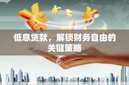 秦汉低息贷款，解锁财务自由的关键策略