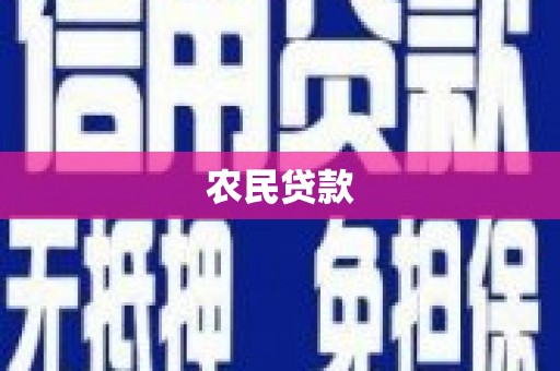 秦汉农民贷款
