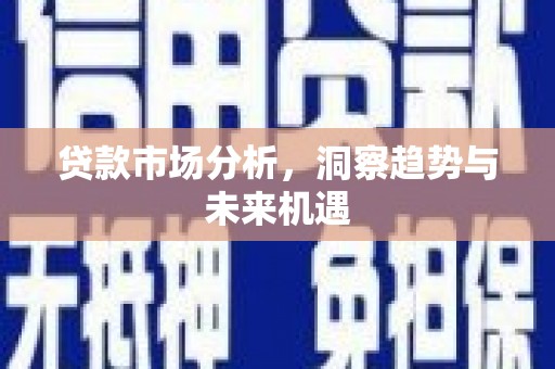 秦汉贷款市场分析，洞察趋势与未来机遇