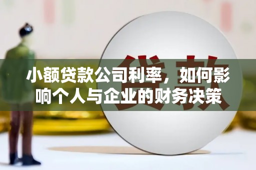 秦汉小额贷款公司利率，如何影响个人与企业的财务决策