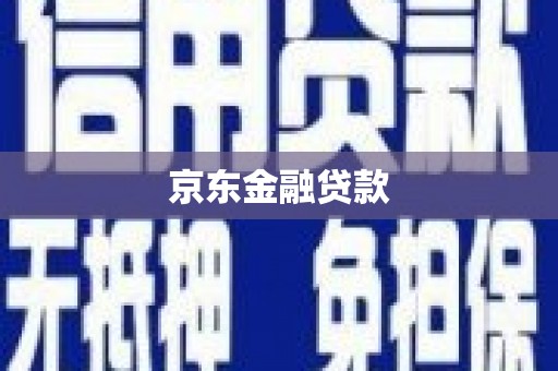秦汉京东金融贷款