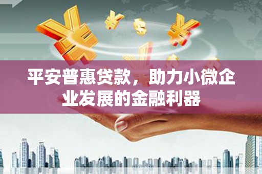 秦汉平安普惠贷款，助力小微企业发展的金融利器