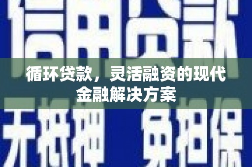秦汉循环贷款，灵活融资的现代金融解决方案