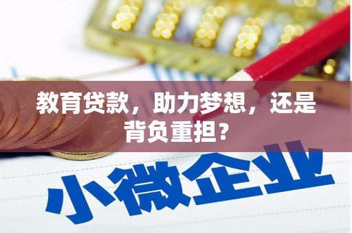 秦汉教育贷款，助力梦想，还是背负重担？