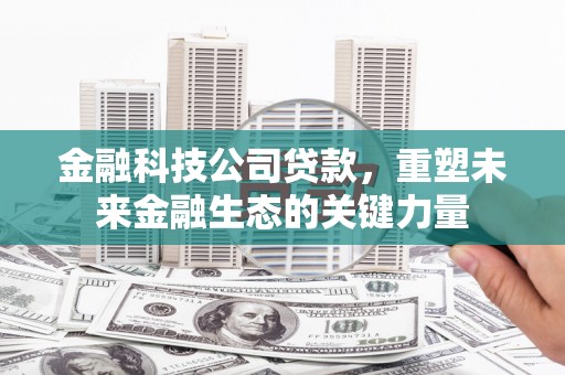 秦汉金融科技公司贷款，重塑未来金融生态的关键力量
