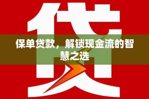 秦汉保单贷款，解锁现金流的智慧之选