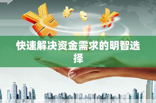 秦汉快速解决资金需求的明智选择