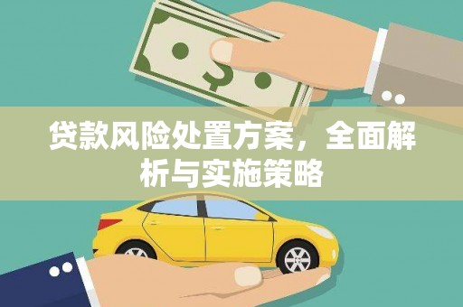 秦汉贷款风险处置方案，全面解析与实施策略