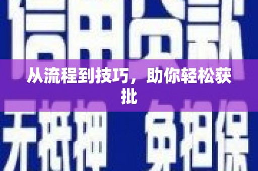 秦汉从流程到技巧，助你轻松获批