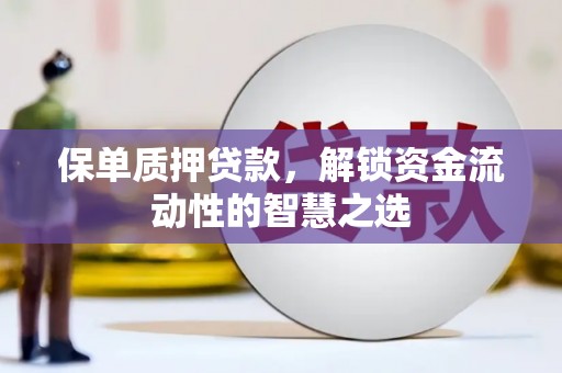 秦汉保单质押贷款，解锁资金流动性的智慧之选
